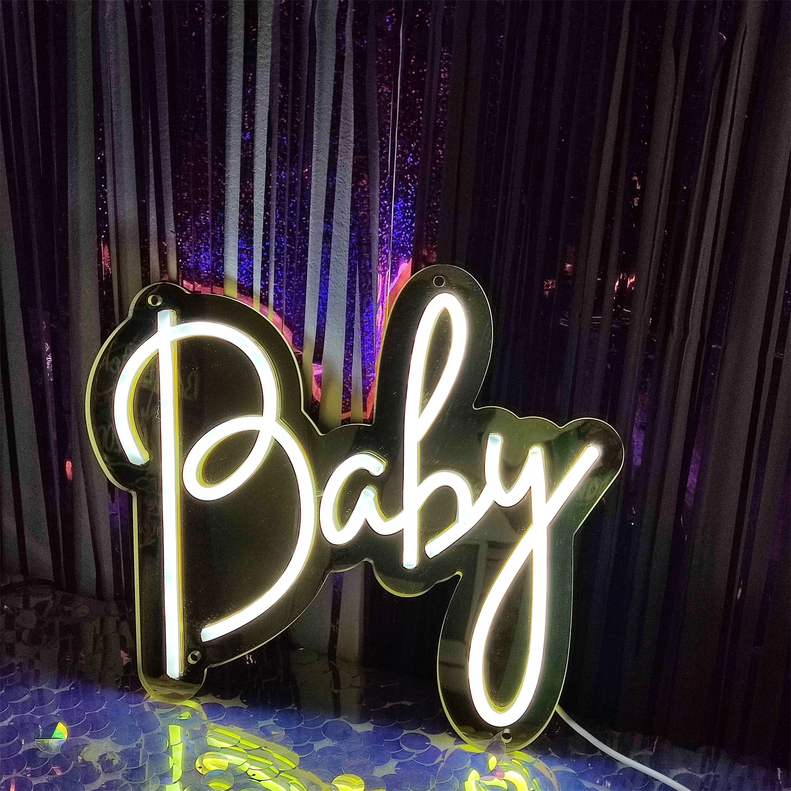 

LED Neon Sign Night Light Baby Art Sign Wall Room Home Party Bar Birthday Wedding Bedroom Decoration Girl Wall Hanging Neon Sign