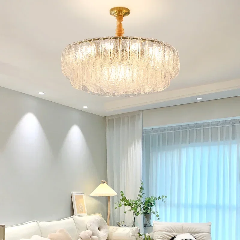 

French Shell Room Chandelier Crystal Dining Room Light Main Modern Simple 2023 Romantic Bedroom Luxury