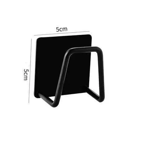 Kitchen Stainless Steel Sink Shelf Sponge Support Adhesive Drainage Pipe Drying Rack Wall Hanging Hook Accessories Organizer