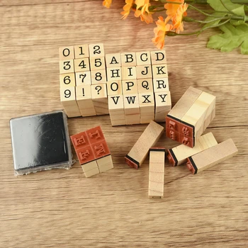 Wooden Alphabet Stamp Set 1
