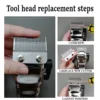 Wedge Fade Blades Replacement Cutter Head Hair Clipper DLC Ultra Thin Blade Trimmer for Madeshow Kulilang M5(F) M10 R66 R77F 6