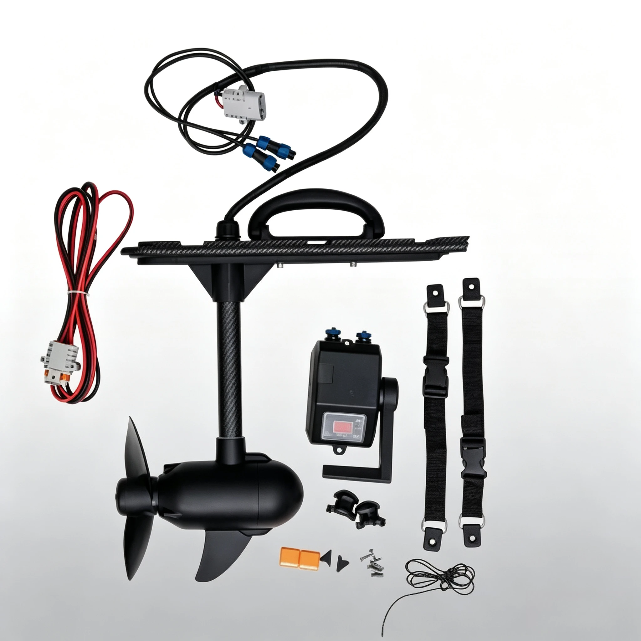 Kayak da pesca in alluminio con motore elettrico da traina da 55LBS 65LBS e pedaliera per la pesca all'aperto