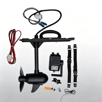 Kayak da pesca in alluminio con motore elettrico da traina da 55LBS 65LBS e pedaliera per la pesca all'aperto