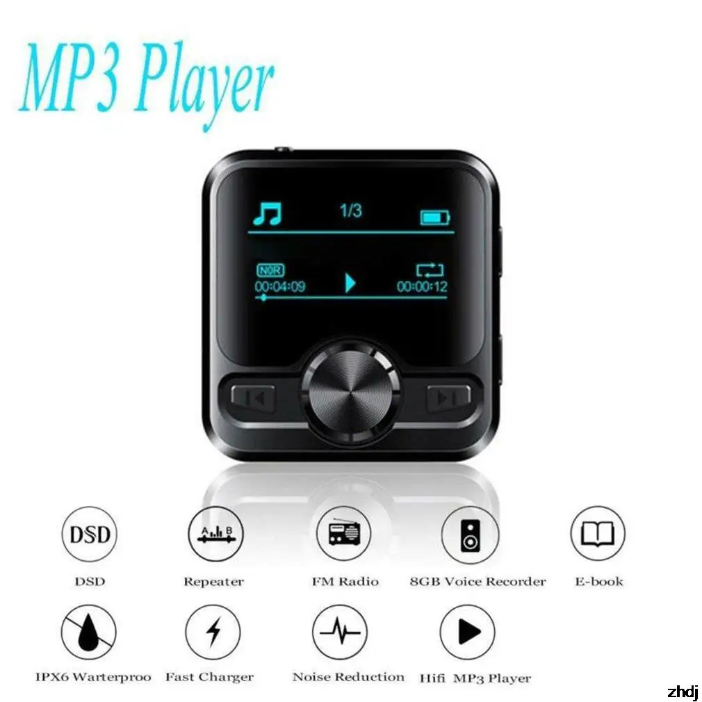 1.2-inch Walkman Mp3 With Recording Function 8g/16g/32g Portable Sports Music Player With Hd Sound Quality Wireless Connection