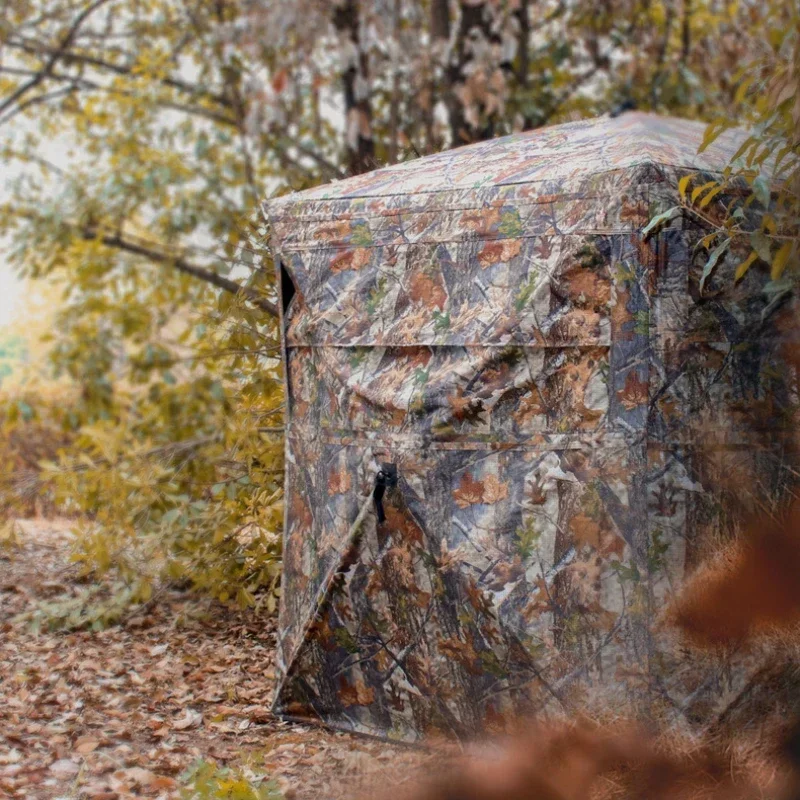 Outdoor 2-3 Person Automatic Camping Hunting Camouflage Tent Portable Watching Bird Spectator Unobstructed Viewing Game Private camping tent portable tent