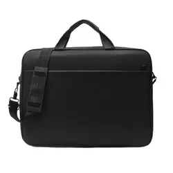 Large Capacity Shockproof Laptop Shoulder Bag with Protective Strap - 17 inch (Black)