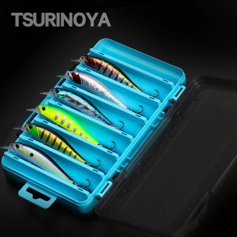 TSURINOYA 77SP 77mm 8.5g Jerkbait 6pcs Fishing Lure Hard Baits Suspending  Minnow Set Lure Box Long Casting Pike Fishing Tackle - AliExpress