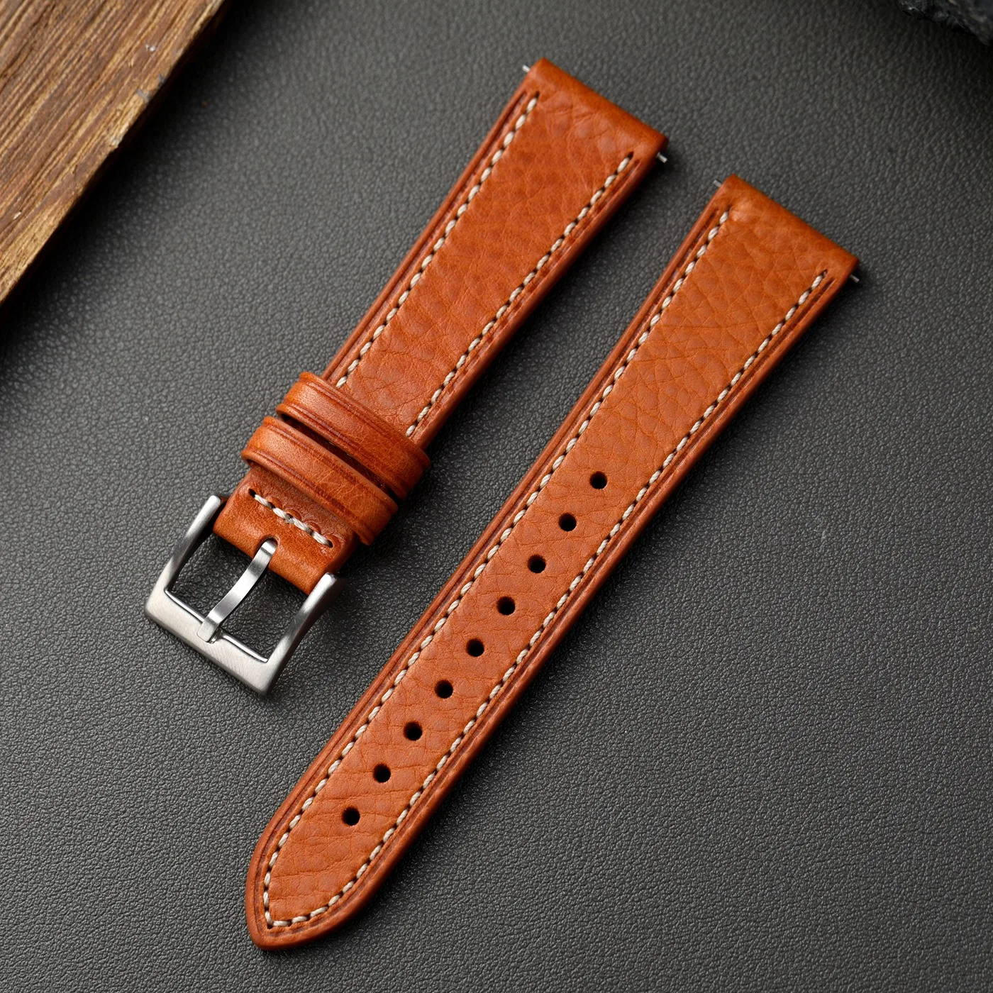Handmade Italian Leather Retro Men's Watch Strap - Soft, Vintage Style in Multiple Sizes
