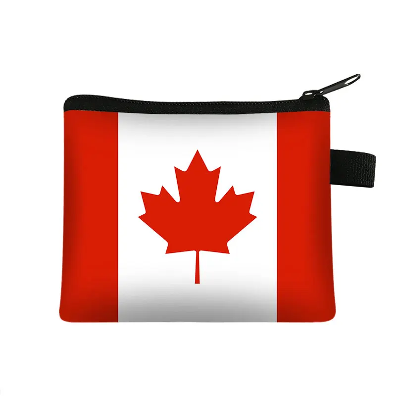 National Flag Print Coin Purses Algeria Spain Haiti Israel Women Wallet Saudi Arabia Men Purse Small Handbag Money Coin Bags coin purse women wallet coin wallet