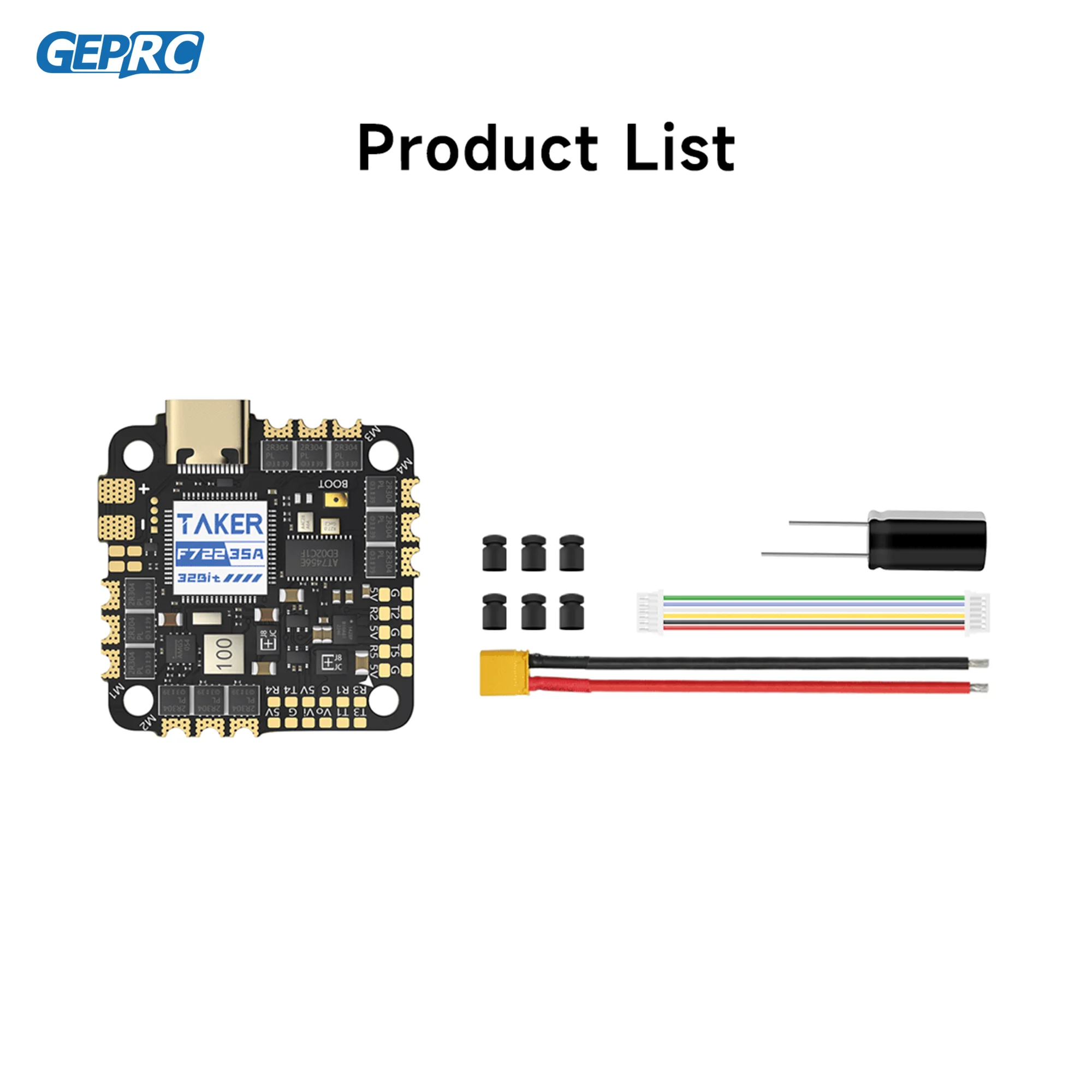 GEPRC TAKER F722 35A 32Bit AIO 2 ~ 6S DIY RC FPV для Cinebot25 V2 Quadcopter Сменные аксессуары Запчасти thumbnail 6