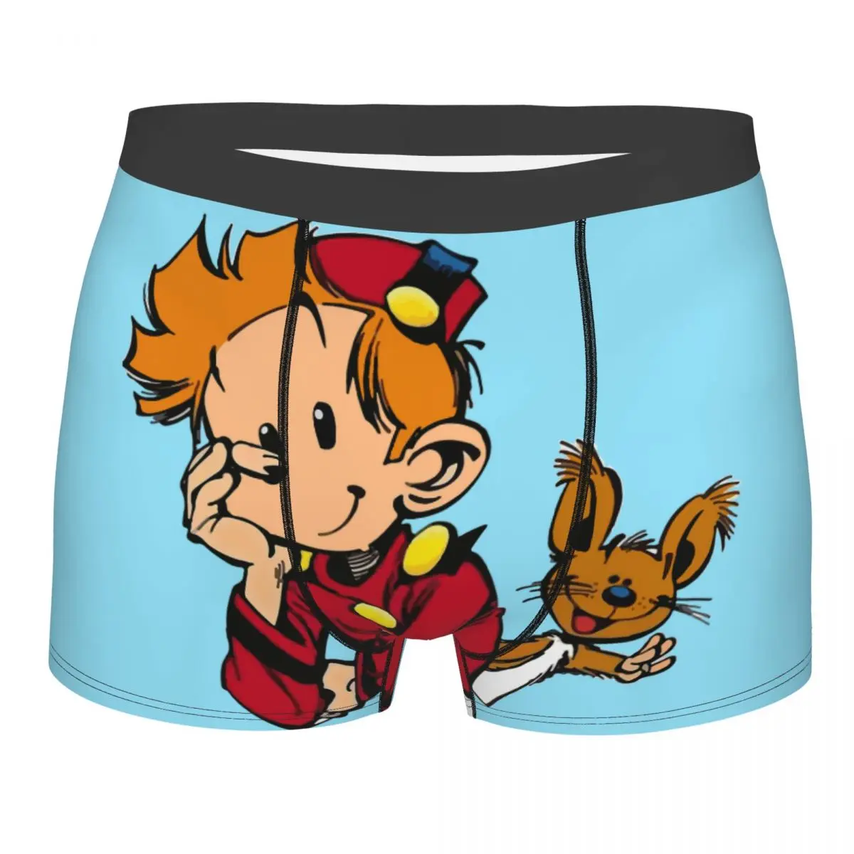 

Spirou And Spip Underpants Breathbale Panties Men's Underwear Print Shorts Boxer Briefs