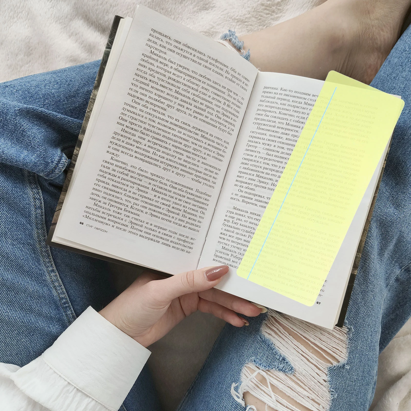 

8 Pcs Colorful Plastic Bookmarks for Reader Reading Strips Clear Note Tabs Guide Kids Pvc Students Professional Highlight