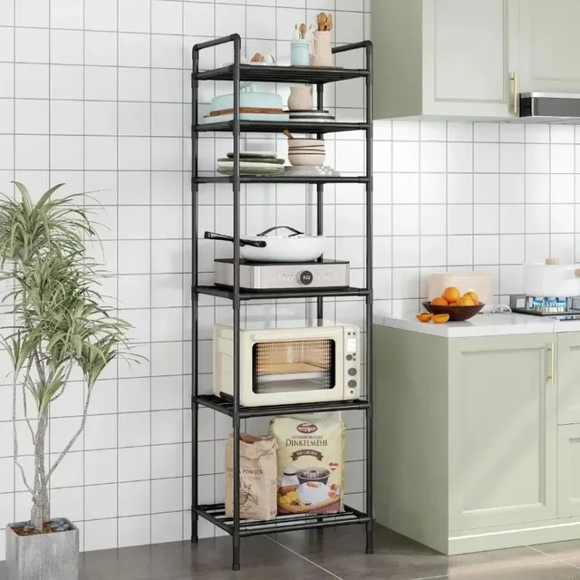 Kitchen Multi-Layer Floor Storage Rack 5