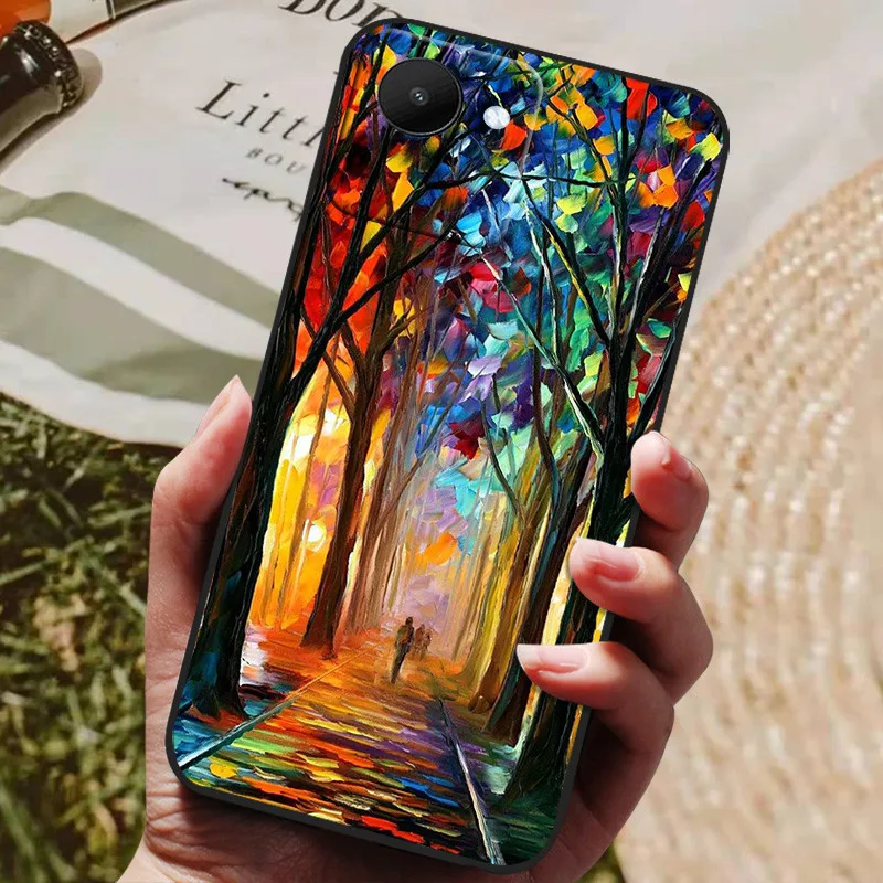 Black Soft Silicone Cat Design Phone Case