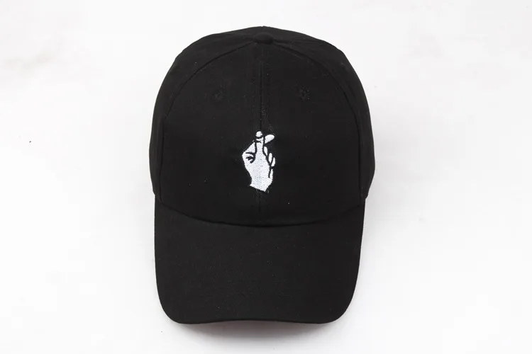 Fashion Cotton Hand Rose Love Gestures Finger Snapback Hats Baseball Caps for Men Women Adjustable Adult