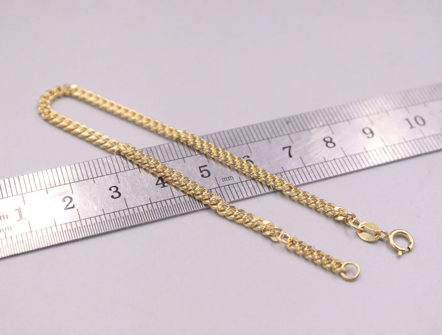 ǻ  18K ο  3mm Ŀ ũ ü, 18cm   Au750