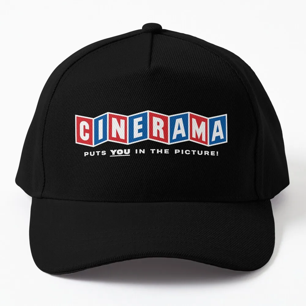 

Vintage Cinerama - Puts YOU In The Picture (White) Baseball Cap Hats Baseball Cap Trucker Hat Women Hat Men's