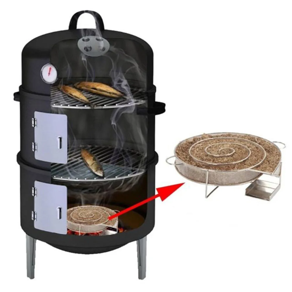 125g/Bag Wood Chip Apple Cherry Oak Hickory BBQ Sawdust Smoker Fumigation Box Bacon Wood Piece Smoked BBQ Grill Tool Accessories