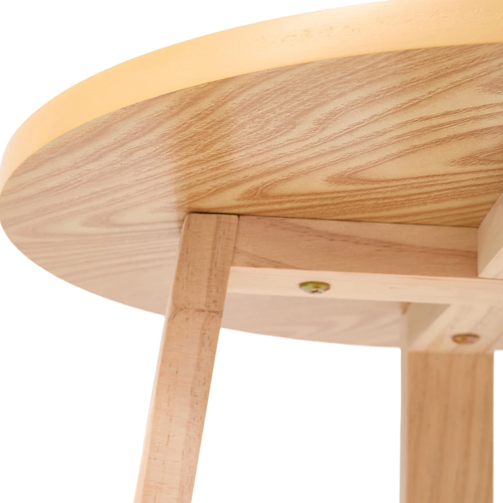 【Breeins】2-Tier Round Wooden Coffee Side Table