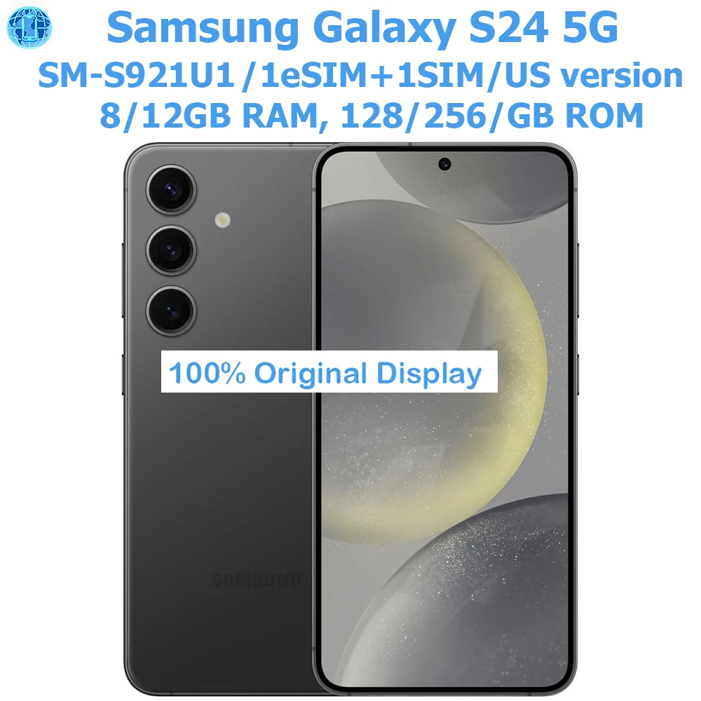 Samsung Galaxy S24 5G Smart Android Phone S921U1 Display dinamico LTPO AMOLED da 6,2 pollici NFC Smartphone Android AI originale 4000mAh