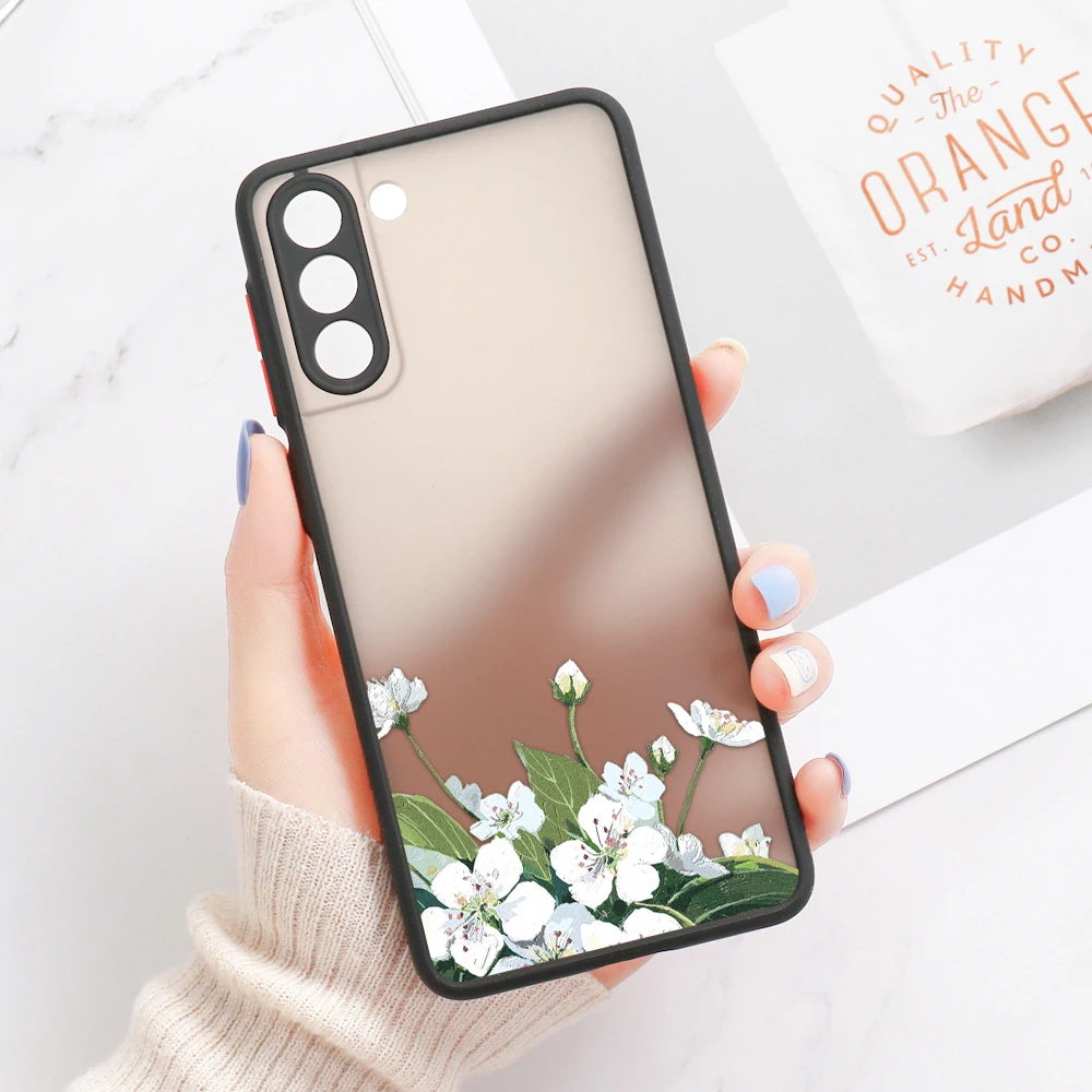 thumbnail image 1 of For Samsung S24 S22 Ultra Case Cover Samsung Galaxy S23 Ultra S 22 S21 S20 FE S10 Note 20 10 Plus S8 Lavender Flowers Clear Case, 1 of 5