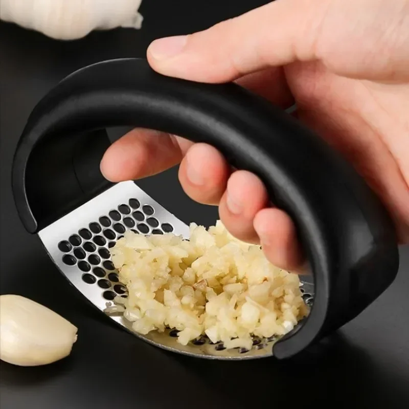 NewManualStainlessSteelGarlicMincerGarlicCrusherforFruit