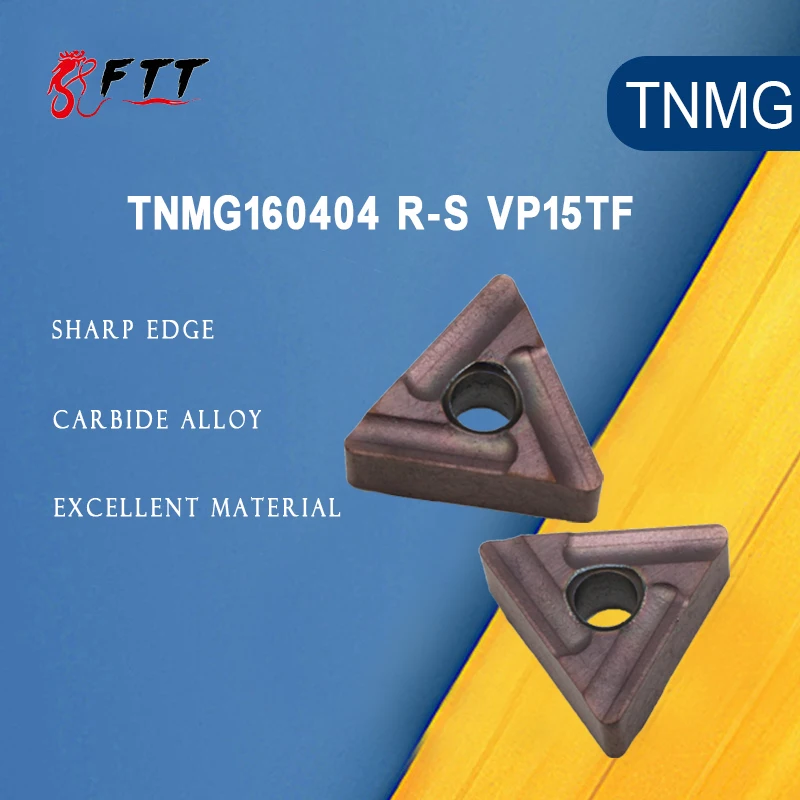 

10PCS TNMG160408 R-S VP15TF Carbide Inserts For Stainless Machining Turning Tool CNC Lathe Tools