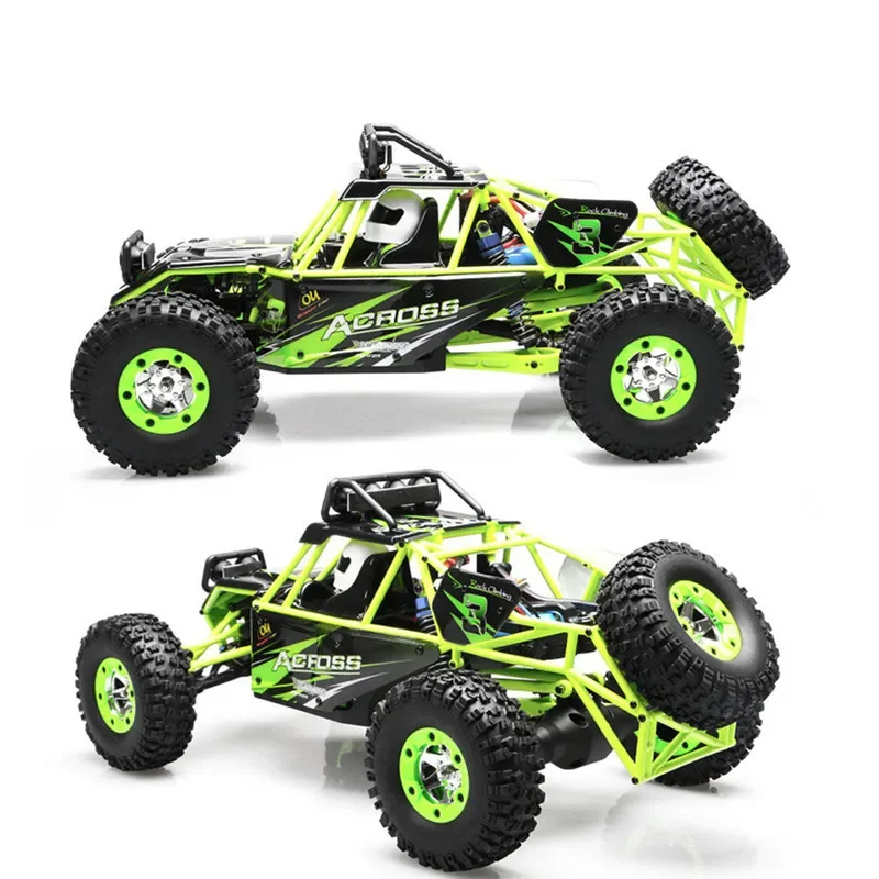 WLtoys 2.4G 12428 1/12 4WD RC Racing Car High Speed Off-Road With Gift Toys Control Kids Climbing Alloy Light LED Remote Truck 4