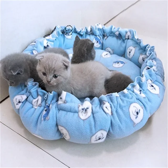 Adjustable Pet Bed Pet Nest Bed Pet Cushion For Cats Puppies Supplies Drawstring Creative Soft Warm Nest Dual-Use 4