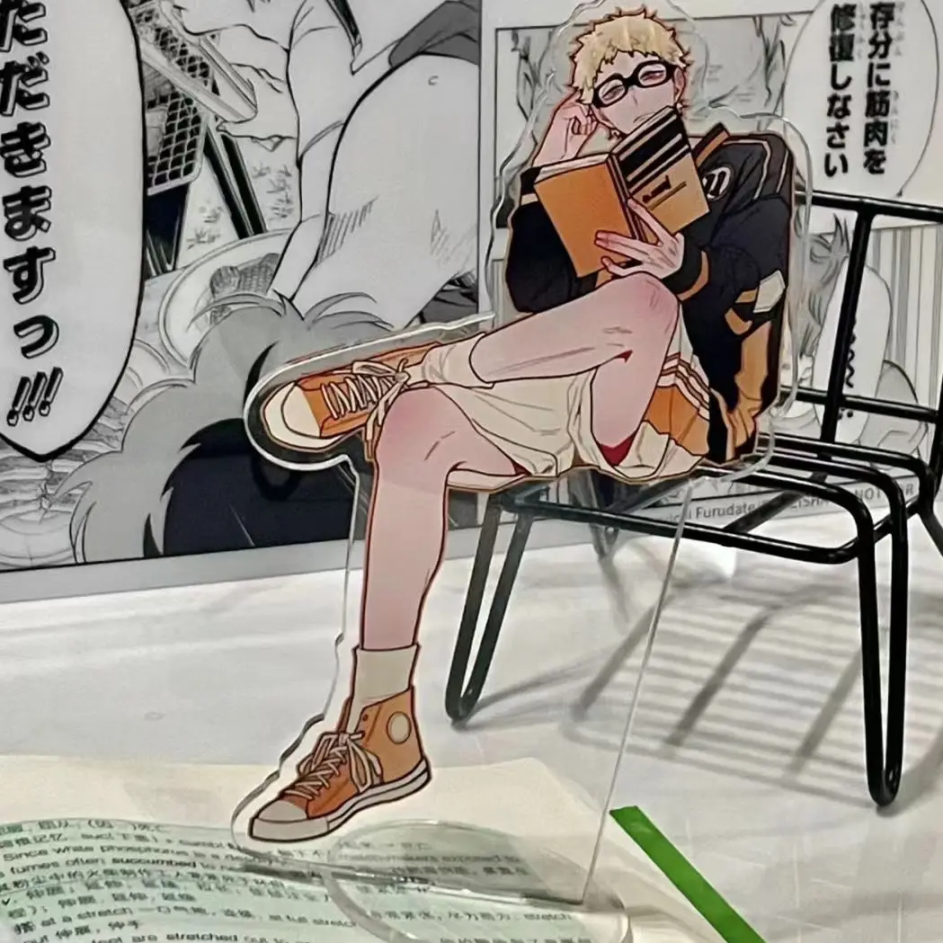 애니메이션 Haikyuu 츠키시마 케이 코스프레 스탠딩 사인 아크릴 탁상 장식, 앰비투스 선물