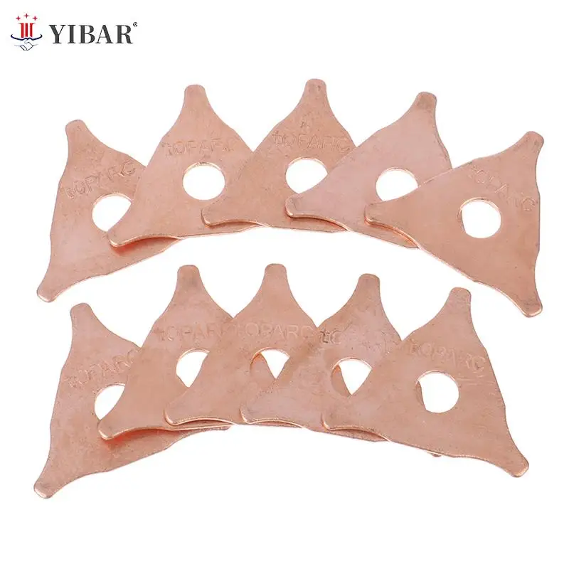 

10Pcs Car Repair Dent Pulling Triangle Washer Spot Welder Star Washer Pads