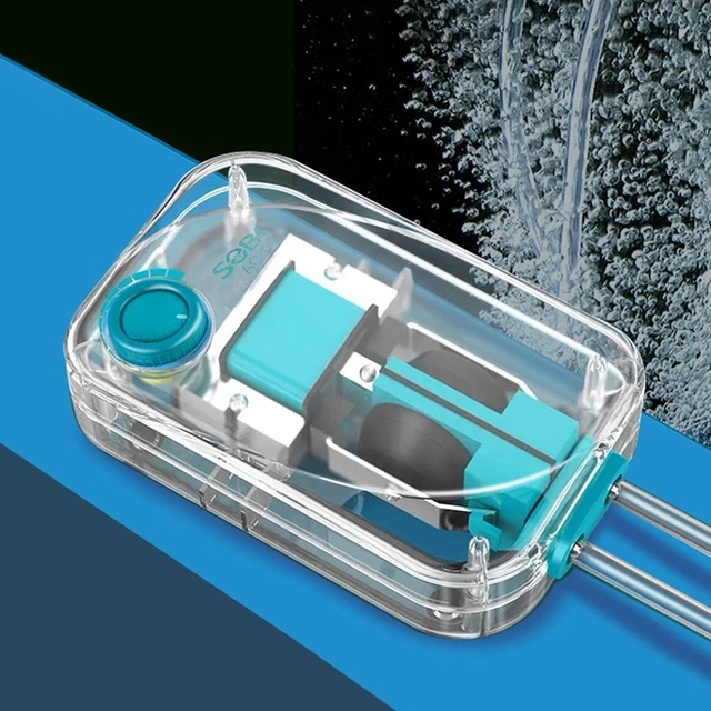 ปั๊มออกซิเจนตู้ปลา SOBO แบบใส กำลังสูง สำหรับการเลี้ยงปลา ให้ออกซิเจน 2/4/6/12 วัตต์ ใช้ได้กับแรงดันไฟฟ้า AC220-240V 50HZ 1