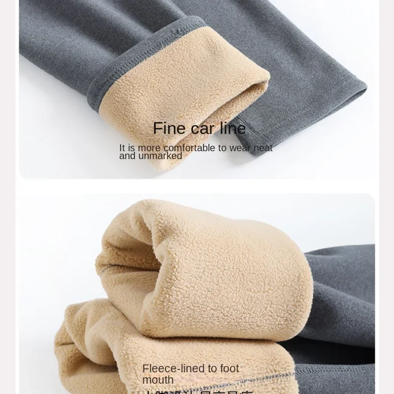 Thermal Underwear Set Winter Men Women Velvet Tops + Long Pants 2 Piece Set