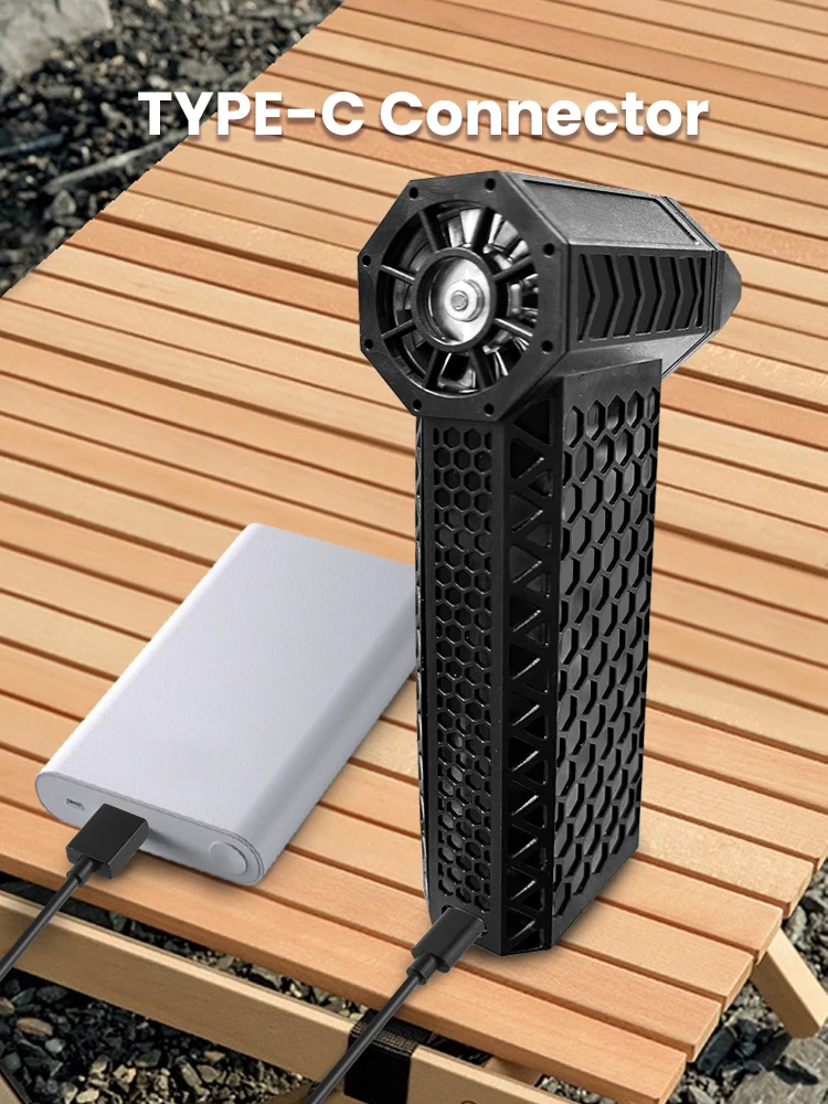 Turbo Jet Fan 130000RPM Wind Speed 52m/s Portable Mini Air Blower Outdoor Camping BBQ Powerful Blower Keyboard Dust Cleaning 4