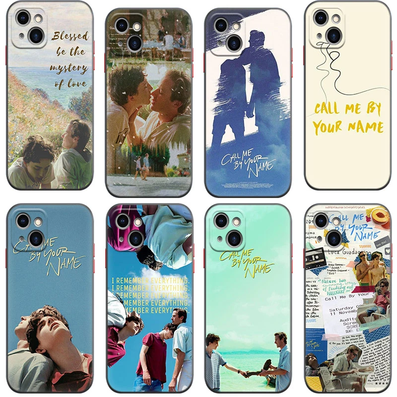 Call Me By Your Name Silicone Phone Case for Iphone 14 13 12 Mini 11 Pro XS Max 7 8 6 6S Plus XR X SE 2020 2022 5 5S Black Cover case for iphone 13 mini