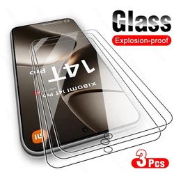 Premium Clear Protective Case with 3Pcs Tempered Glass Screen Protectors - 9H Hardness for Xiaomi 17T Pro (HD Clear Transparent)