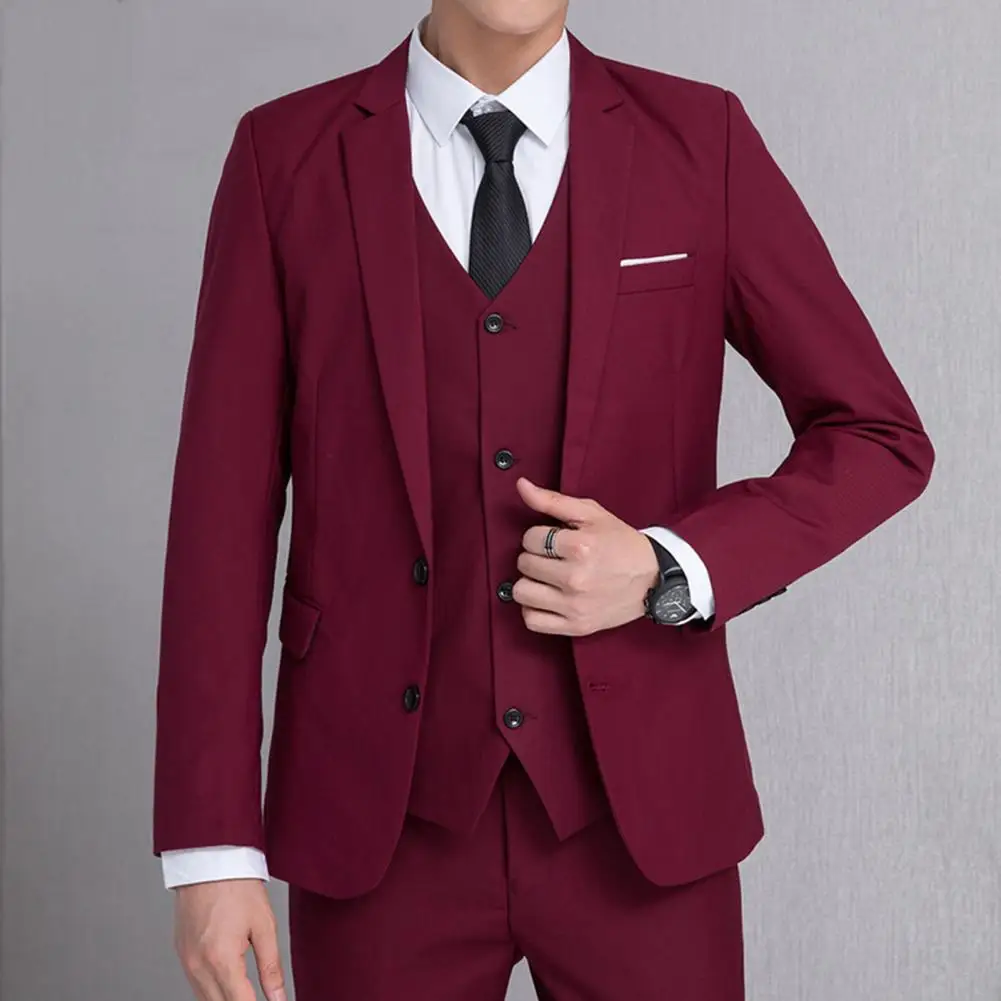 Men Suit Coat Men's Slim Fit Suit Jacket Lapel Collar Flap Pockets Classic Business Outwear for Men mens blazer
