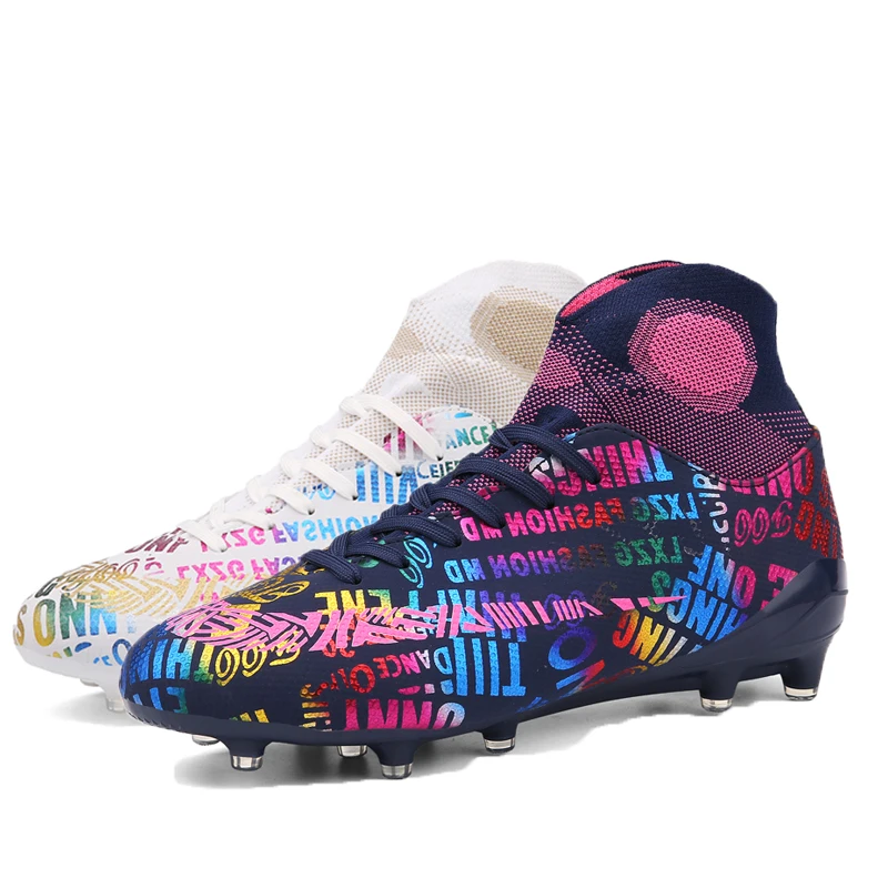 

Mens Football Sneakers AG/FG Outdoor Training Kids Soocer Shoes Waterproof Anti-Slippery Wear-Resistant Women Soccer Cleats