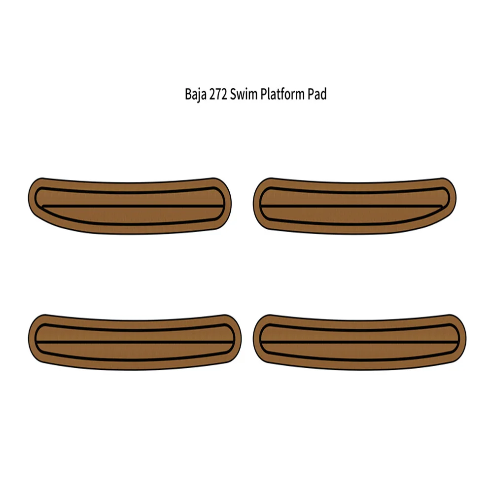 

Baja 272 Swim Platform Step Pad Boat EVA Foam Faux Teak Deck Floor Mat Flooring SeaDek MarineMat Gatorstep Style Self Adhesive