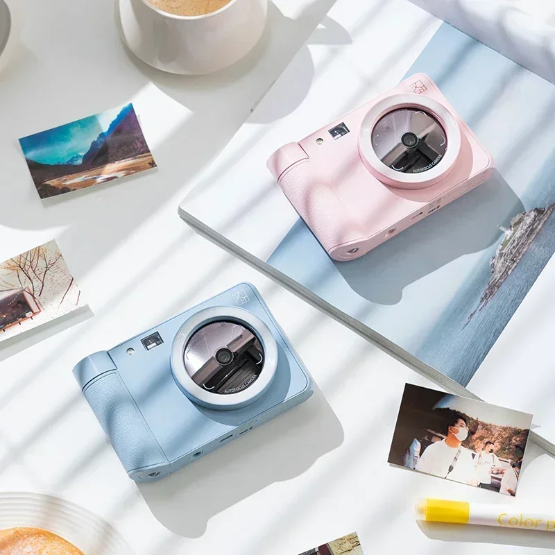 GlowMartHPRT Z1 Mini Portable Wireless Zink Instant Pocket Color Printer Mini 300DPI Travel Life AR Photo Color Picture