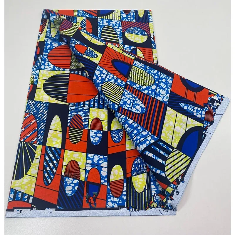 100% Cotton Dutch Hollandais 2026 Print Fabric High Quality Veritable Real Wax Guaranteed African Wax Tissu Dutch Pagne 6 Yards 6