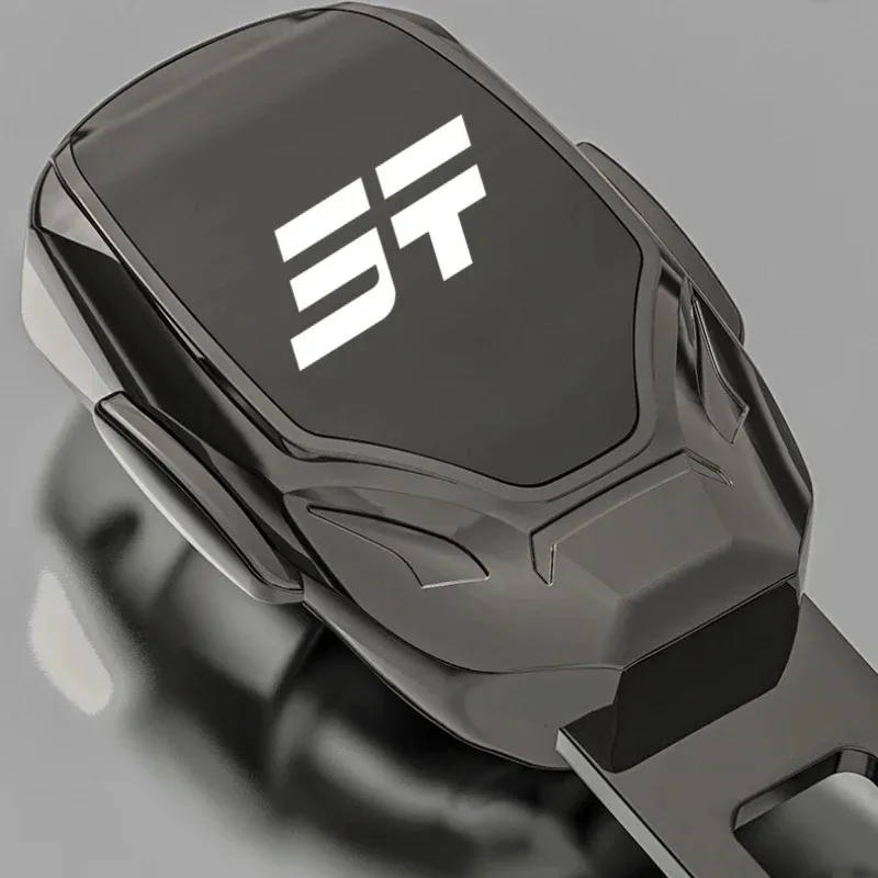 제투어 T2 2023 2024 자동차 액세서리 알로이 카시트 벨트 연장 플러그 버클 안전벨트 클립 조절식 연장기 (T2 로고 포함)