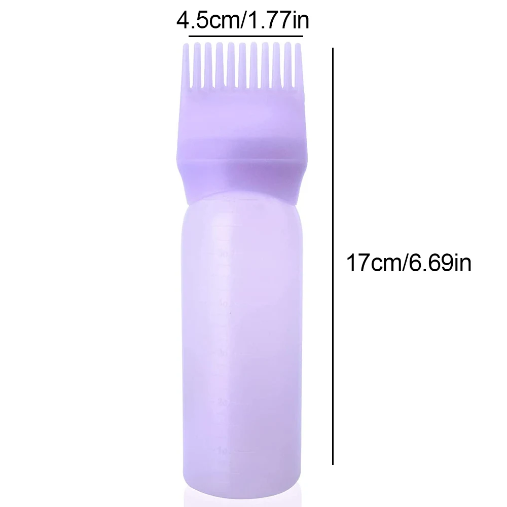 120ml Hair Root Comb Applicator Bottle Dispensing Hair Dye Applicator Comb Brush Salon Coloring Hairdressing Styling Tools hair dye applicator bottle hair dyeing bottle hair dye bottle