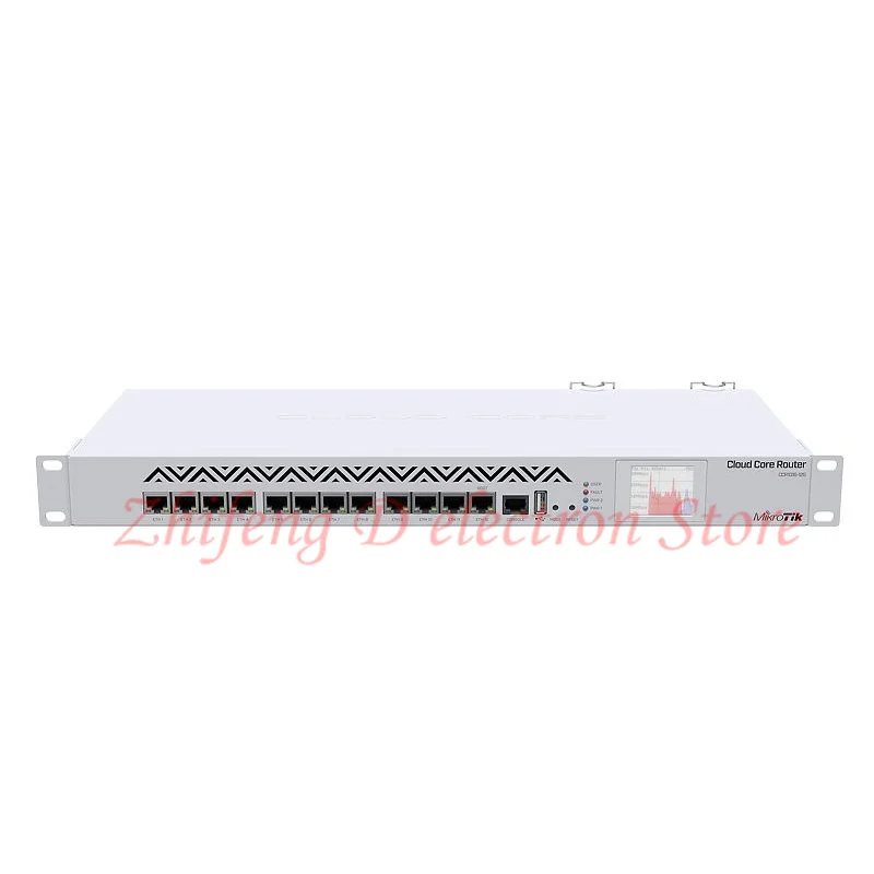 

Mikrotik CCR1016-12G 16-core Gigabit Enterprise ROS Cloud Router, with 2 SODIMM slots, 2GB RAM, 12 Gigabit Ethernet ports