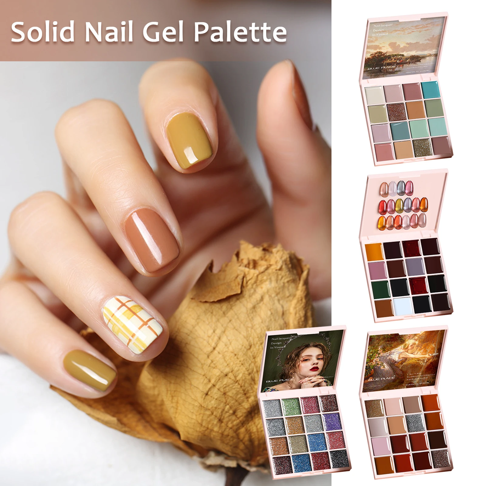 16 Colorssolid Nail Gel Palette Mud Painting Summer Color For Nail Art  Design Semi Permanent Soak Off Uv Gel Varnish Nail Gel - Nail Polish -  AliExpress