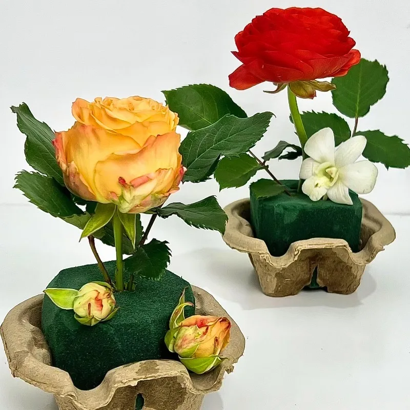3/1 pz Fiorista Blocchi di Schiuma Quadrato Assorbente Floreale Schiuma di Mattoni Artificiale Asciutto Bagnato Fiore Fango FAI DA TE Casa Giardino Decorazioni di Nozze  15