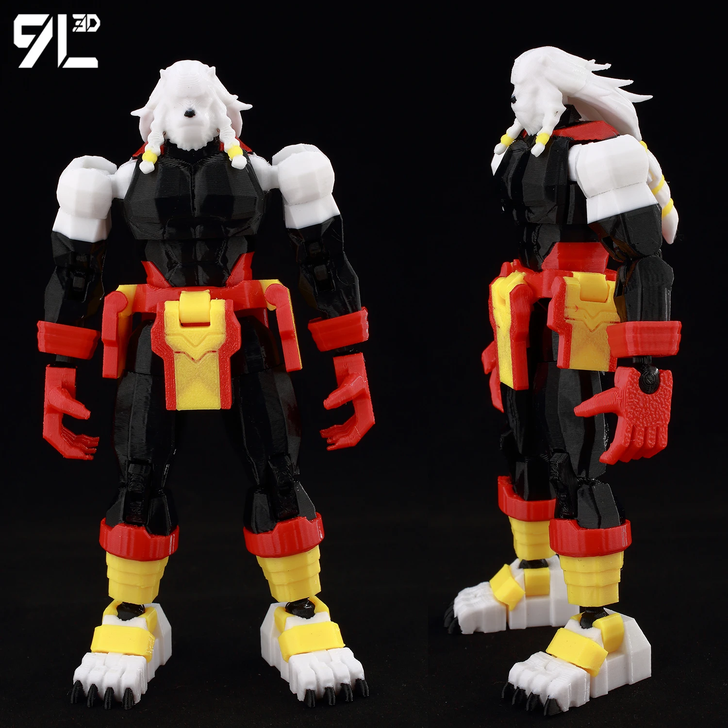3D Printed 1/12 Anime Hero Battle Beast Invincible S3 w/Axe Action