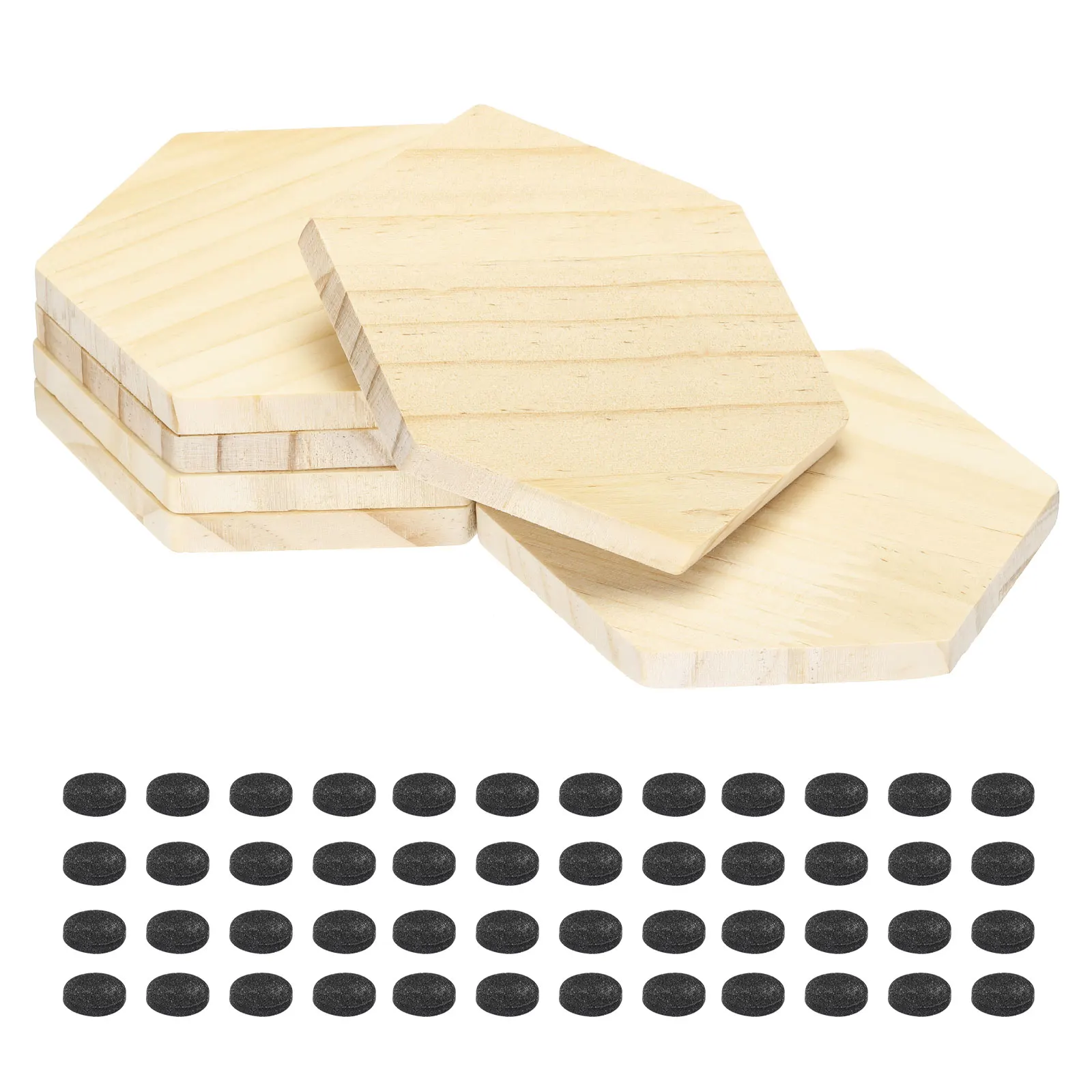 Hexagon Wood Chips Set 1