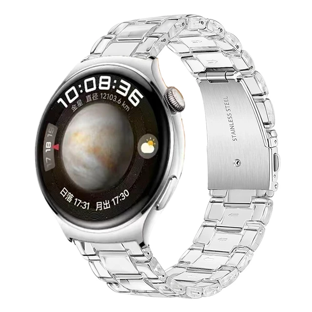 20mm 22mm Clear Resin Bracelet For HUAWEI Watch 4 Pro Smart Watch  Accessories Wristband For Huawei Watch GT3 Pro 43mm 46mm Strap - AliExpress