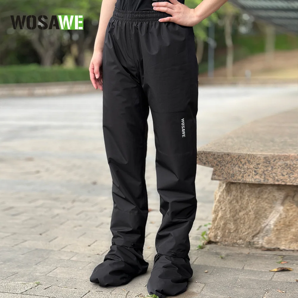 WOSAWE Hombres Ciclismo Hose Largos, Thermo-Windstopper, lang, für den